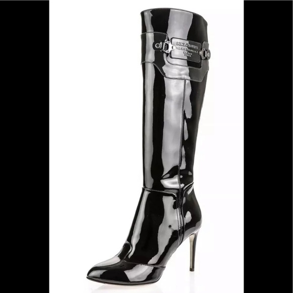 D&G Leather Boots 🔥❗️NEW ❗️A SHOW  STOPPER 🔥Limit Edit 37.5 RETAIL$2500🔥GorG - Picture 8 of 11